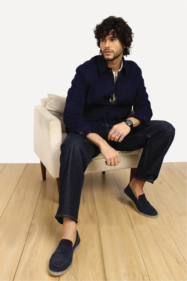 NAVY TWILL JACKET - CRAIG