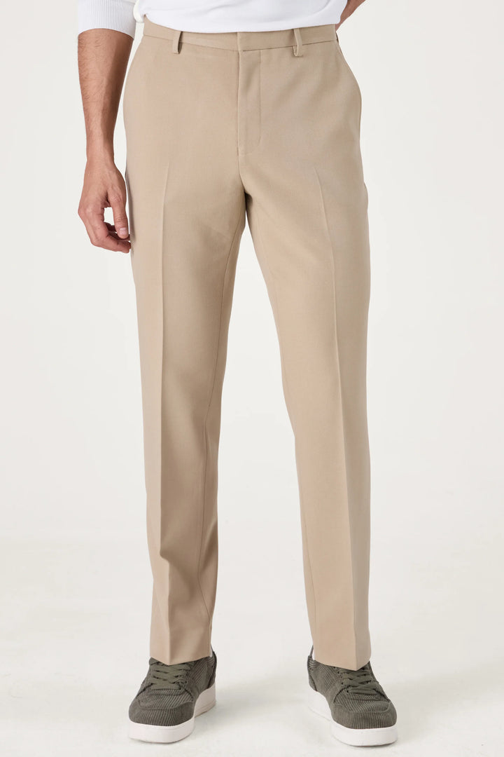 SLIM FIT TROUSERS BEIGE - CRAIG