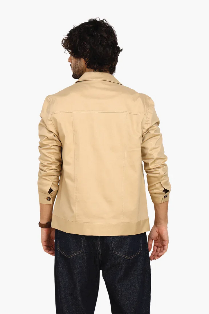 BEIGE TWILL JACKET - CRAIG