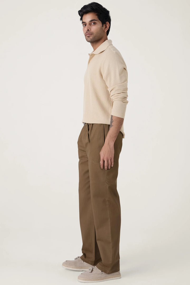 BUCKLE CARGO TROUSERS KHAKHI - CRAIG
