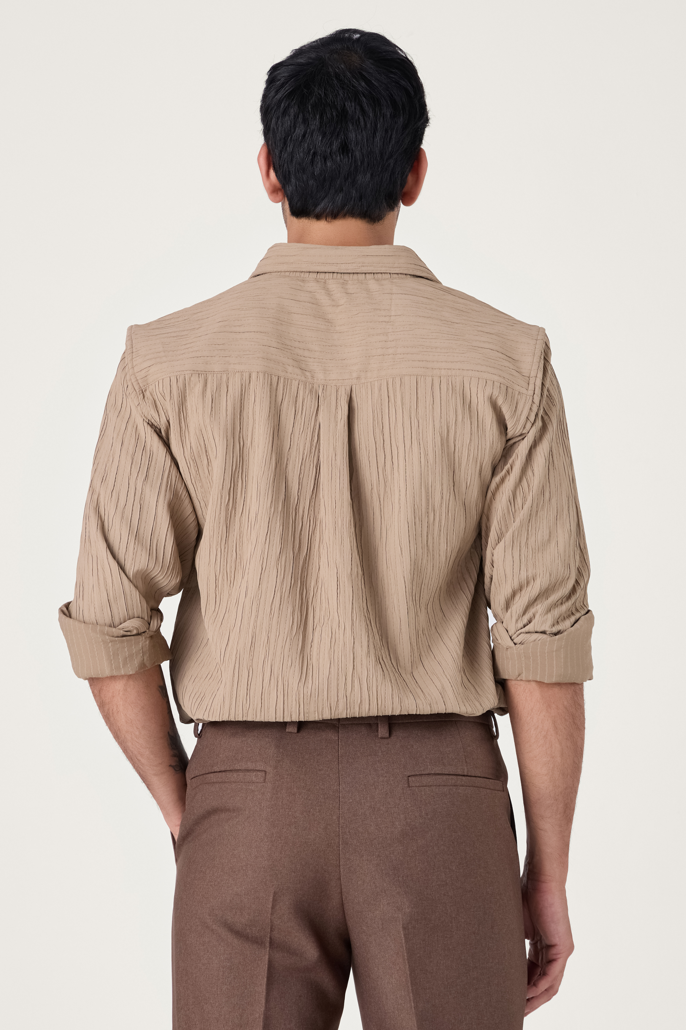CARAMEL EVENING SHIRT