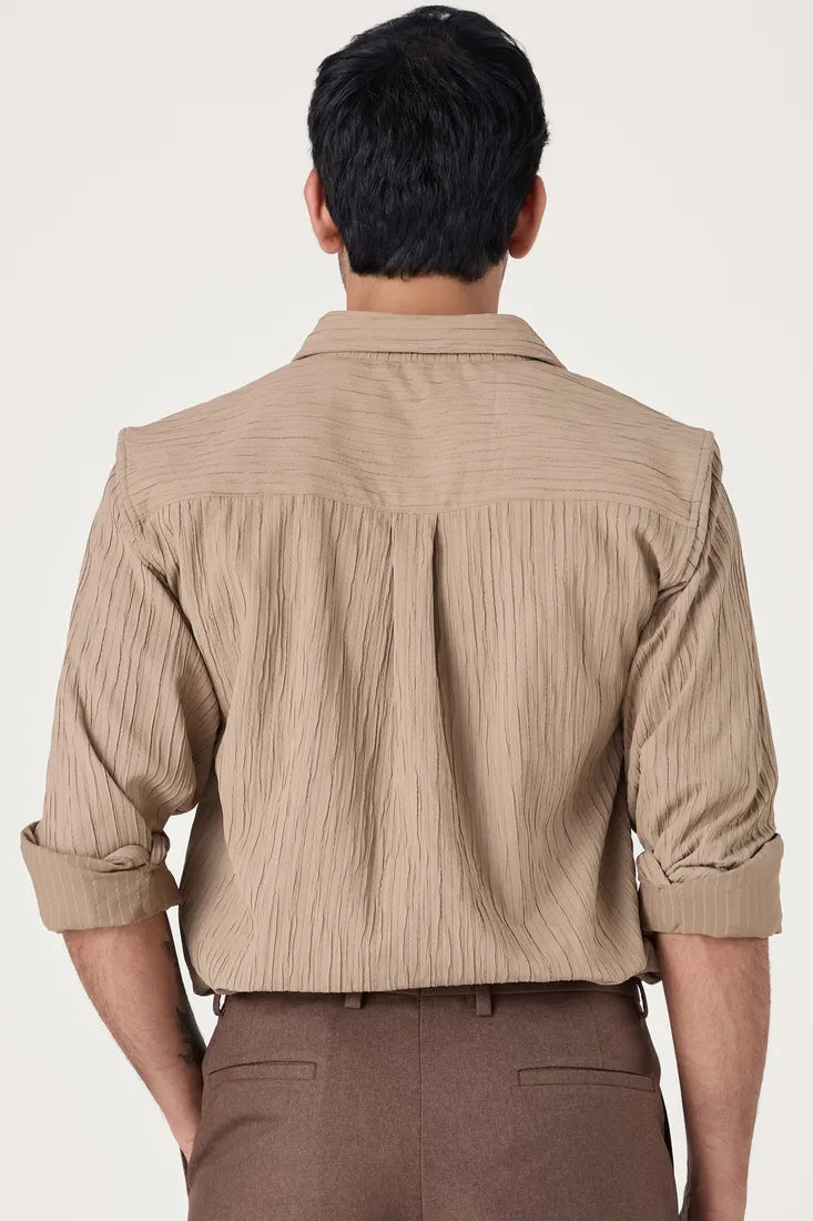 CARAMEL EVENING SHIRT