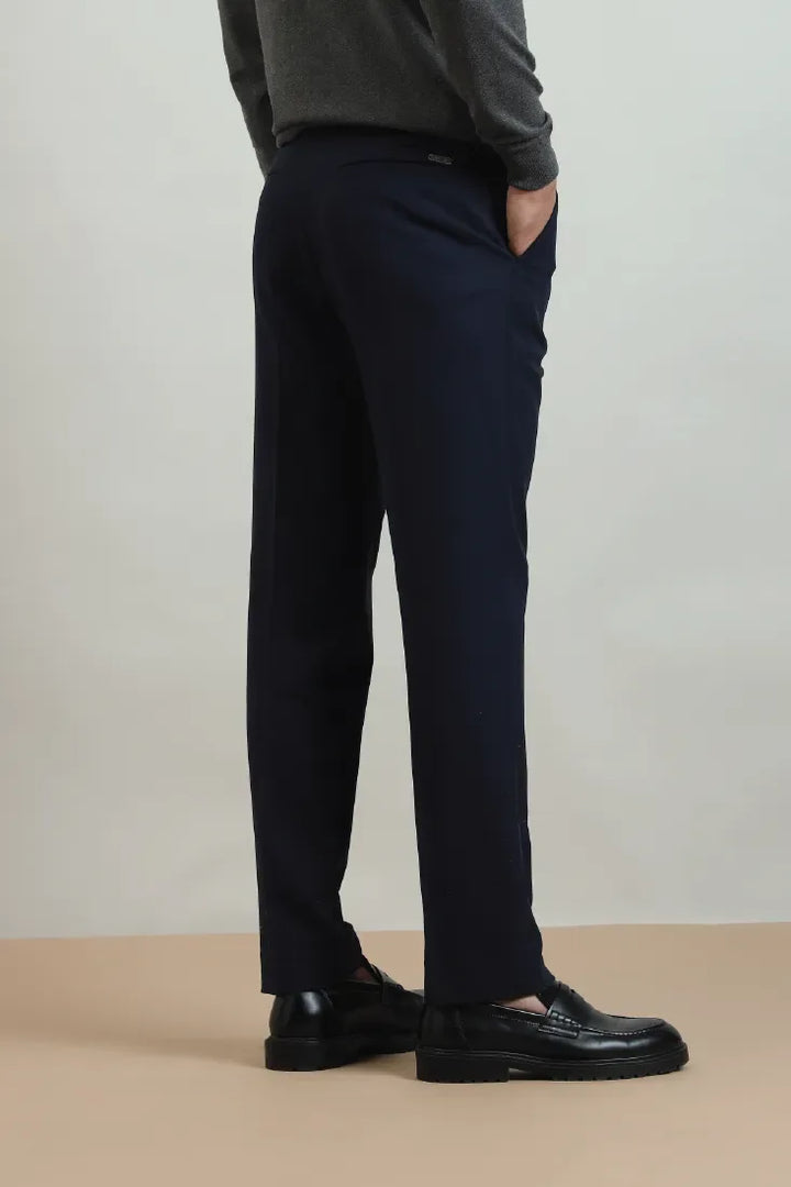 SLIM FIT TROUSERS NAVY - CRAIG