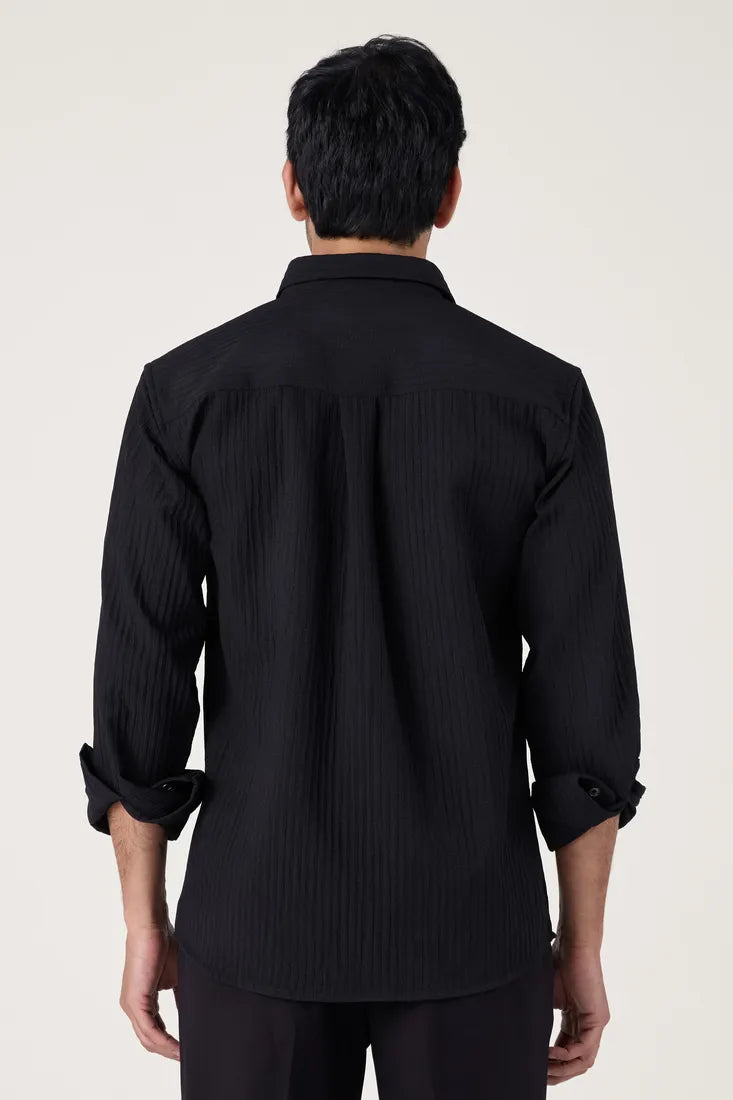 BLACK EVENING SHIRT