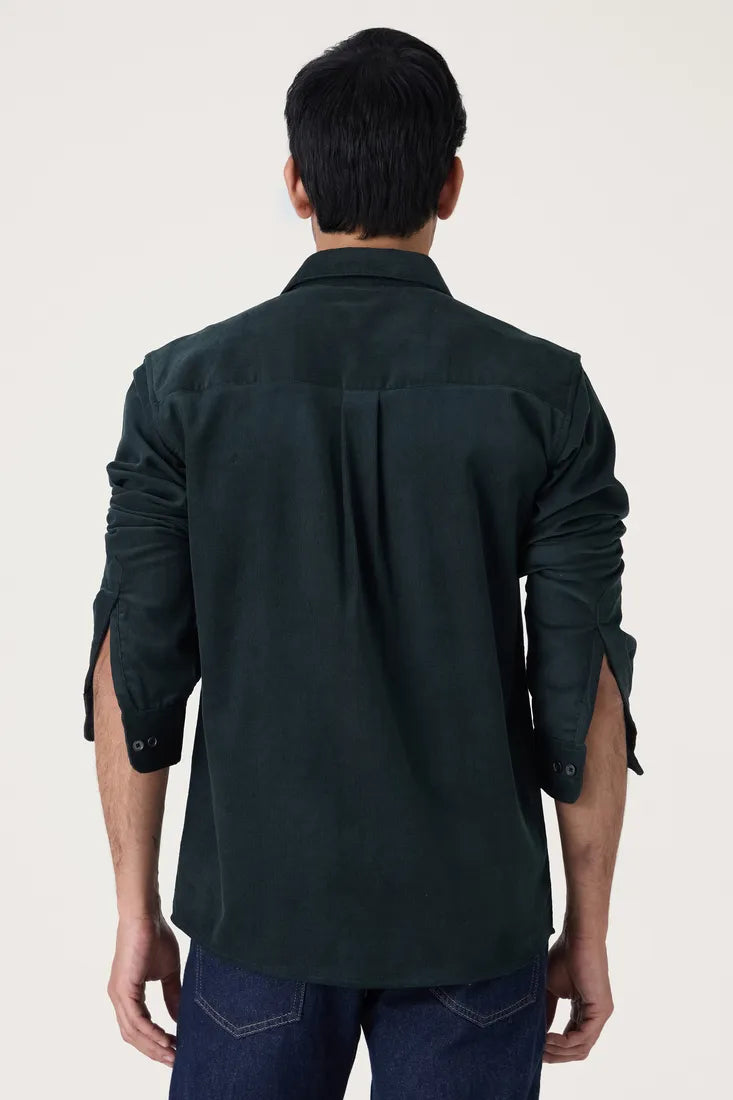 GREEN CORDUROY SHIRT