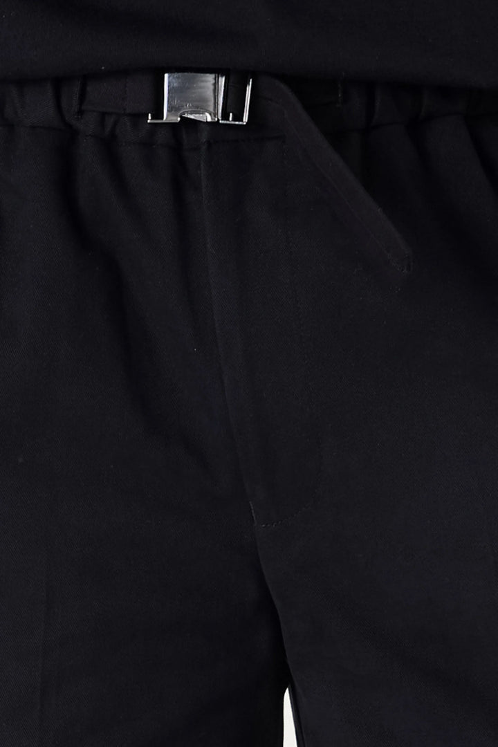 BUCKLE CARGO TROUSERS BLACK - CRAIG