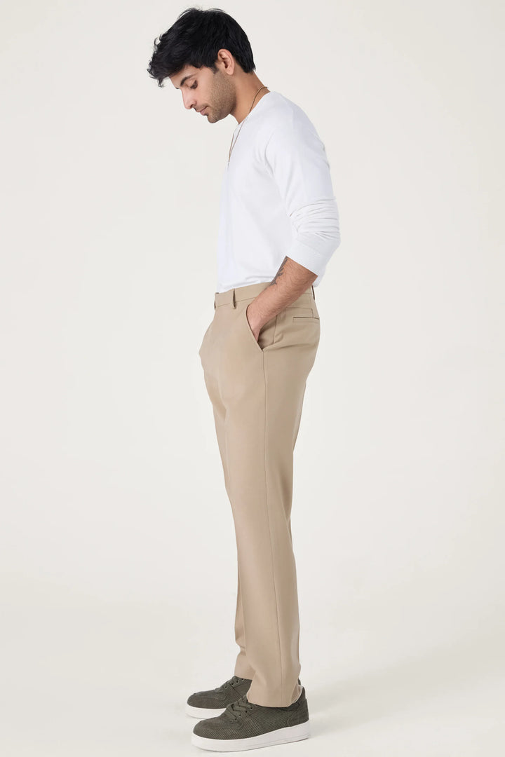 SLIM FIT TROUSERS BEIGE - CRAIG