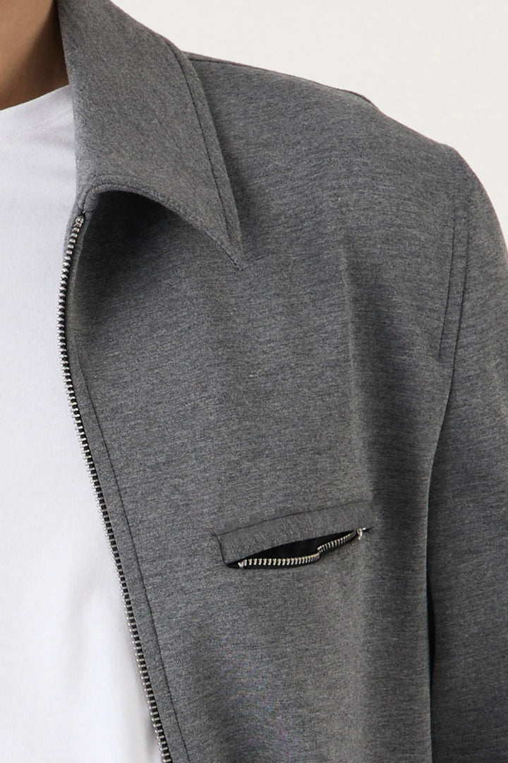 HARRINGTON GREY BOMBER - CRAIG