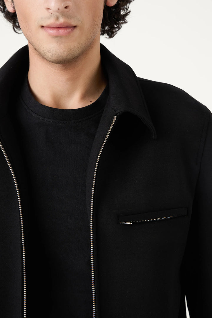 HARRINGTON BLACK BOMBER - CRAIG
