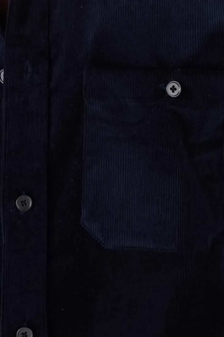 NAVY CORDUROY SHIRT