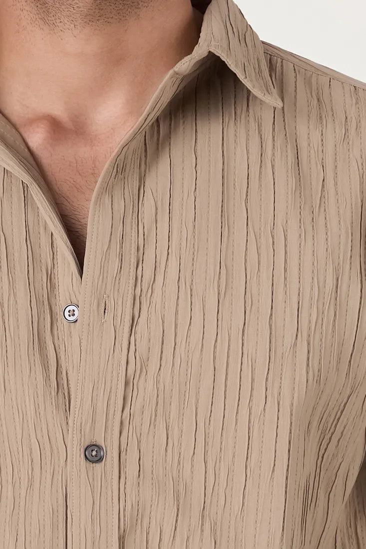 CARAMEL EVENING SHIRT