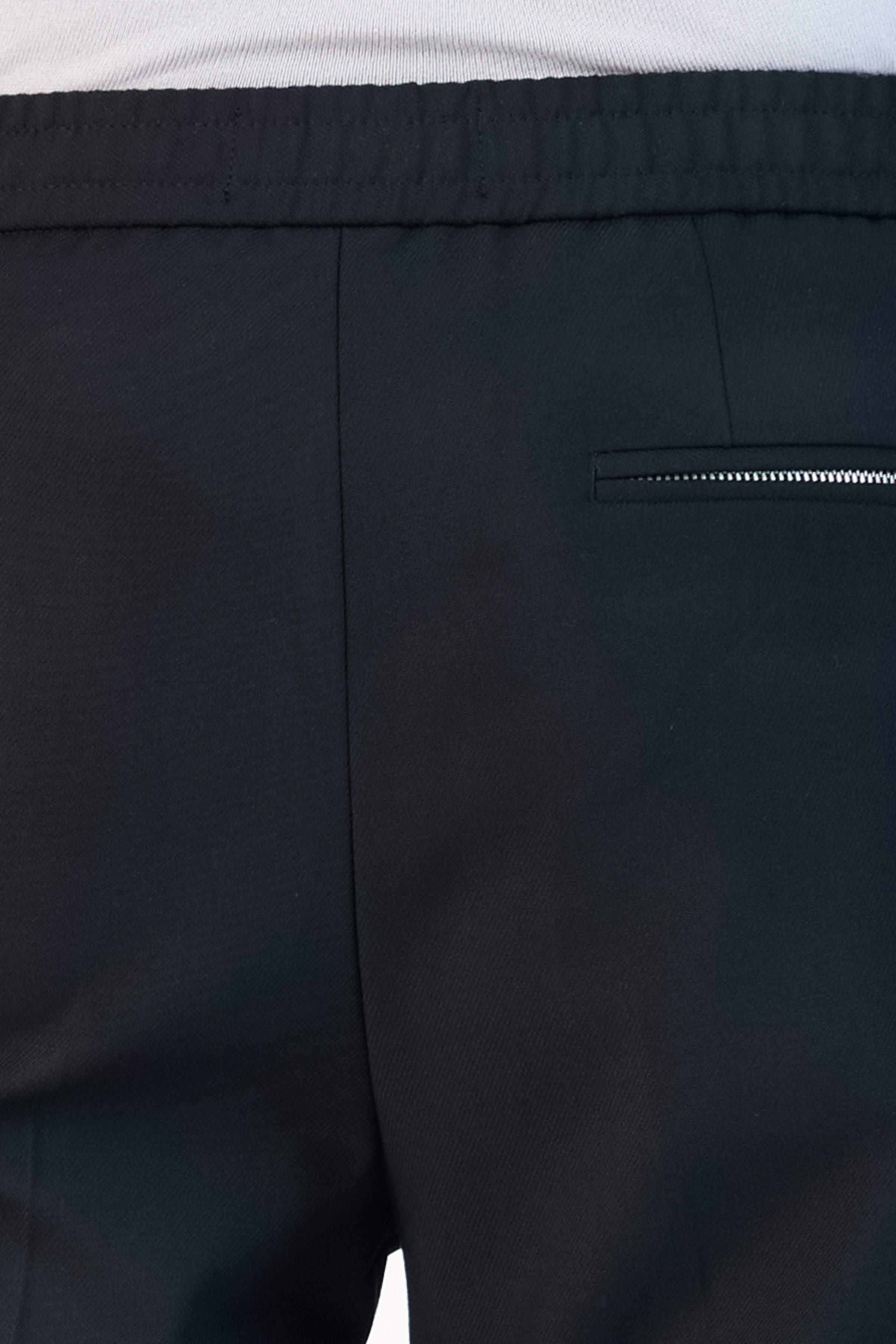 TEXTURED ELASTICATED JOGGER BLACK