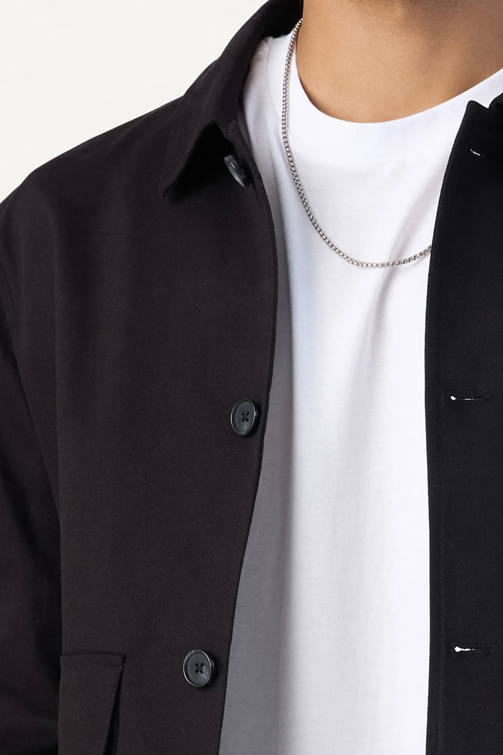 BLACK TWILL JACKET - CRAIG