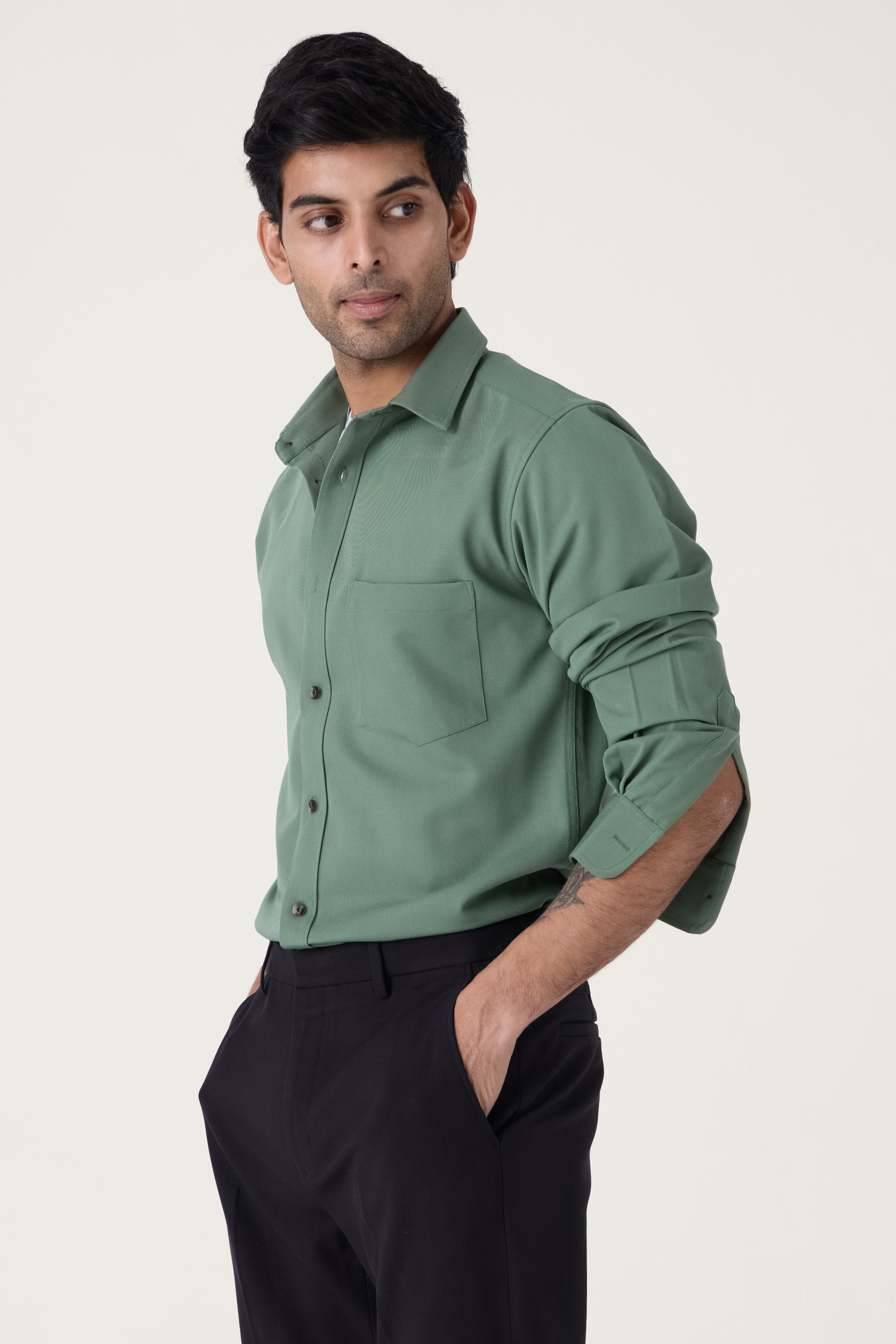 JADE COTTON TWILL SHIRT