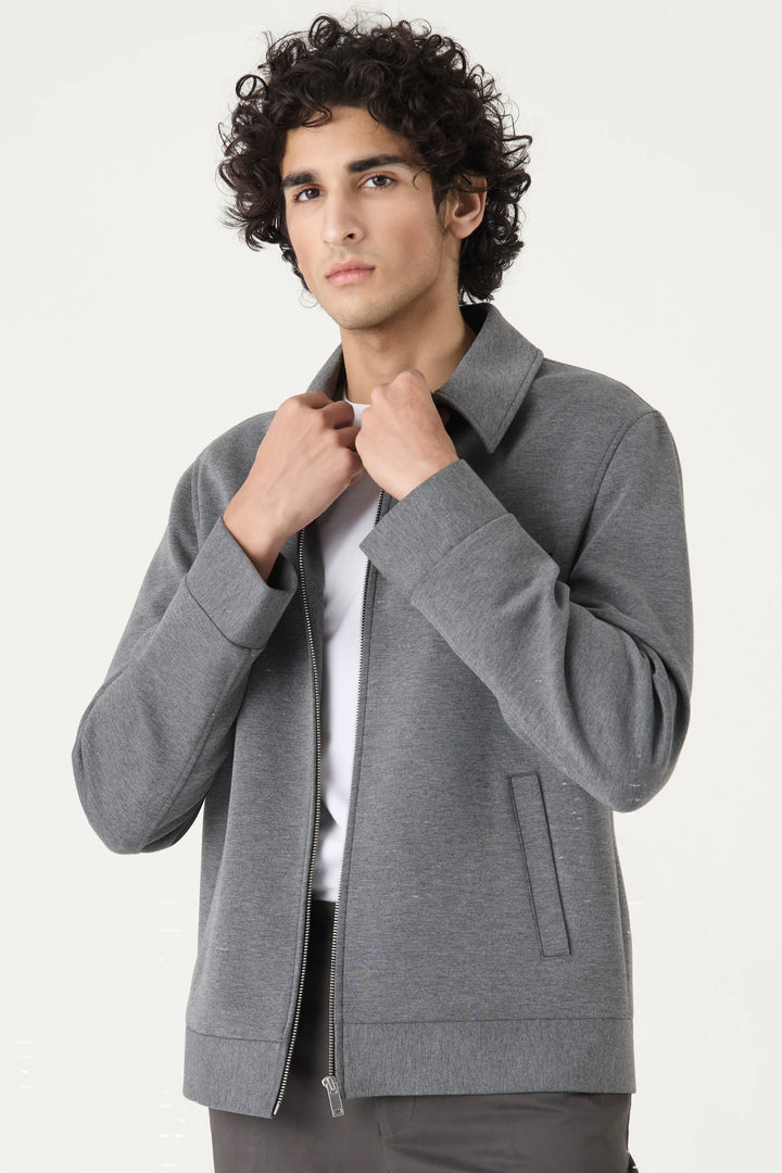 HARRINGTON GREY BOMBER - CRAIG