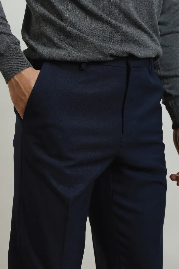 SLIM FIT TROUSERS NAVY - CRAIG