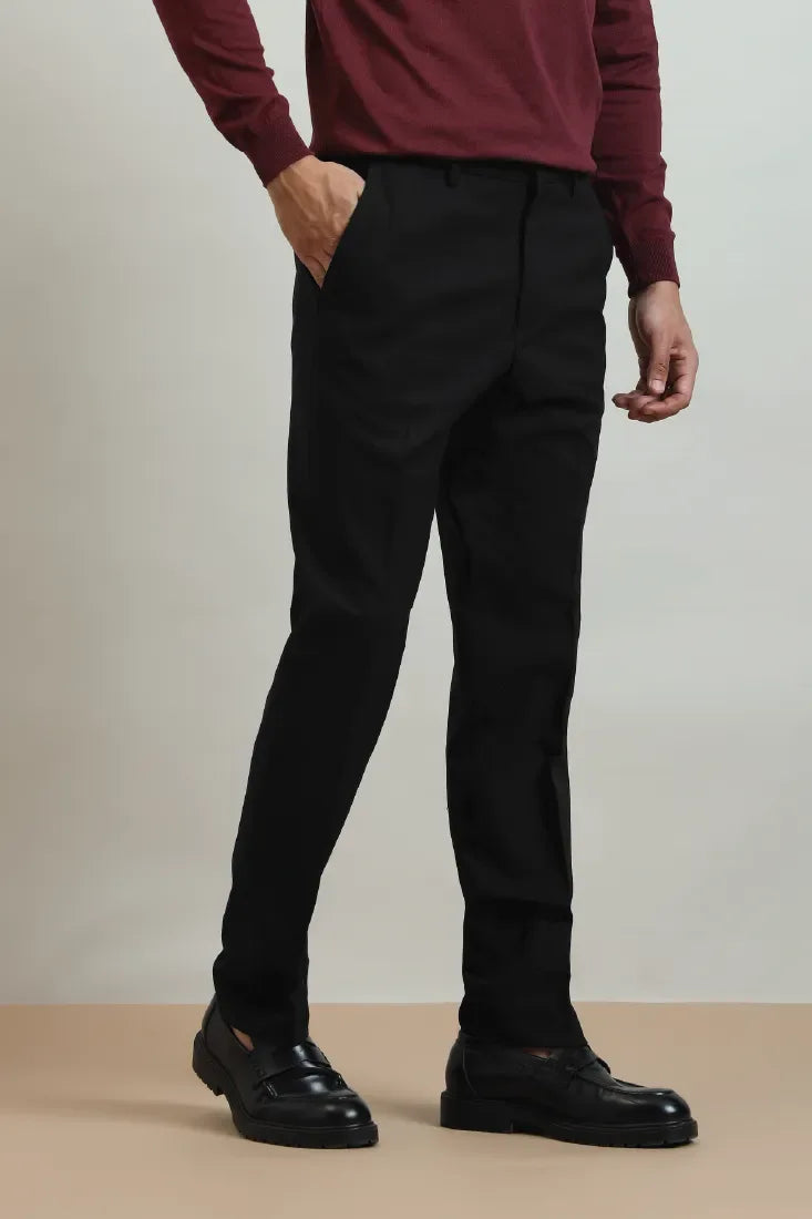 SLIM FIT TROUSER BLACK - CRAIG