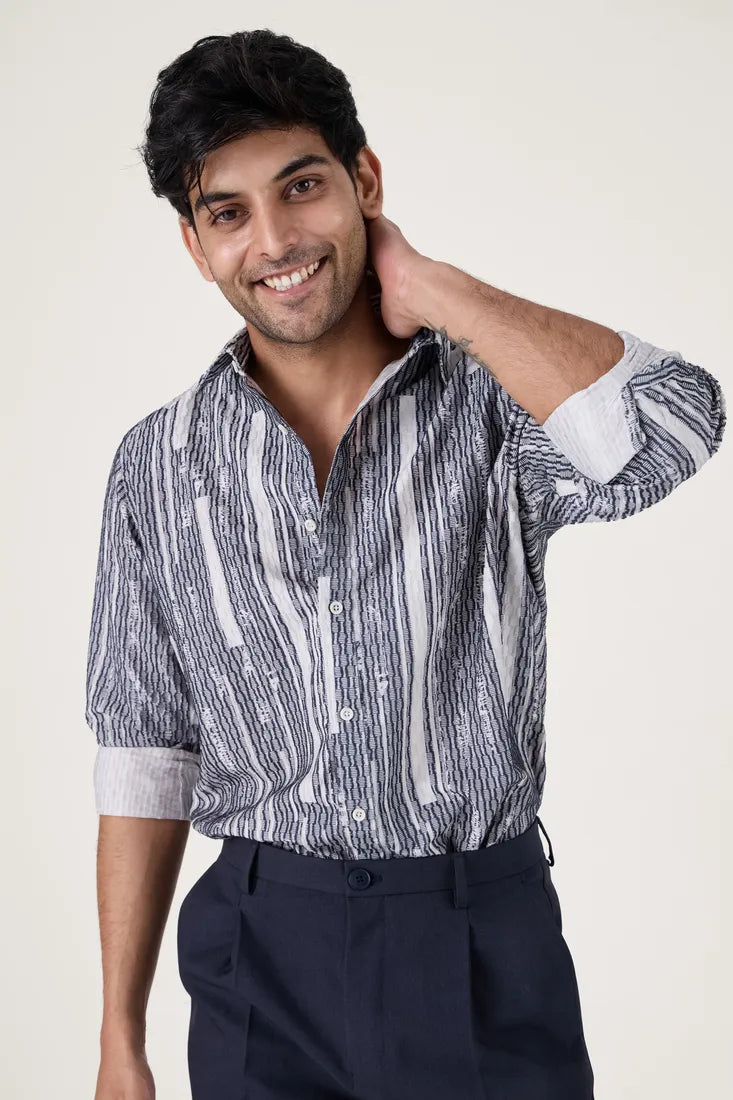 BARCODE ABSTRACT SHIRT