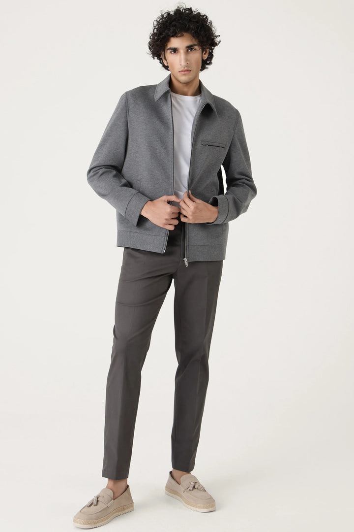 HARRINGTON GREY BOMBER - CRAIG