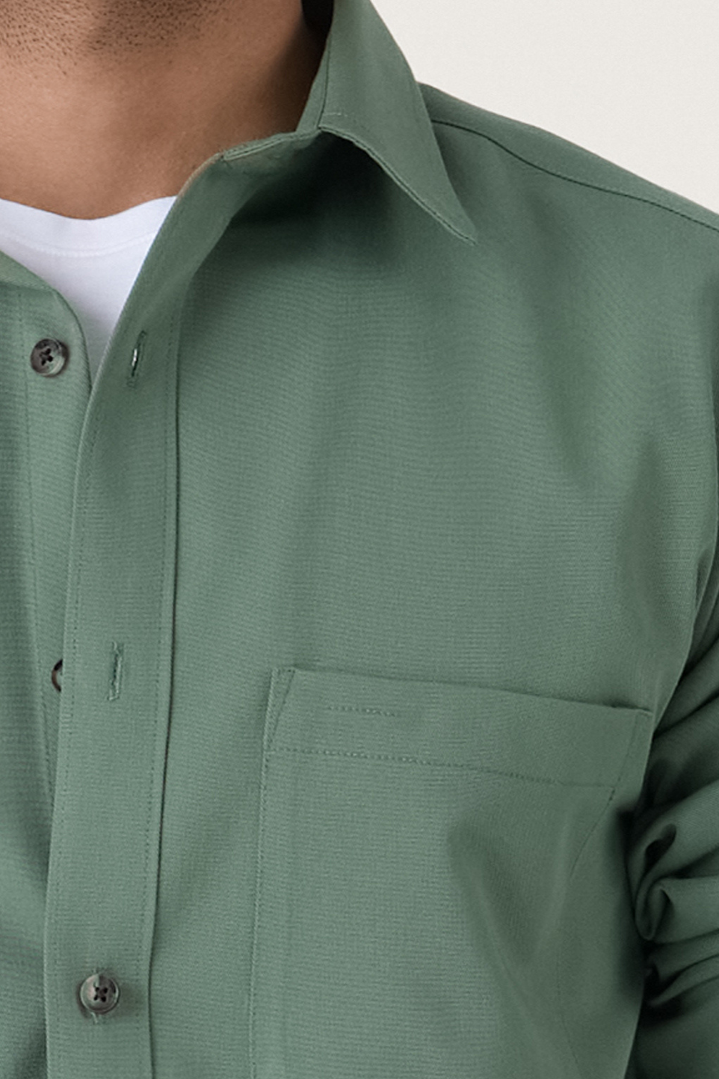 JADE COTTON TWILL SHIRT