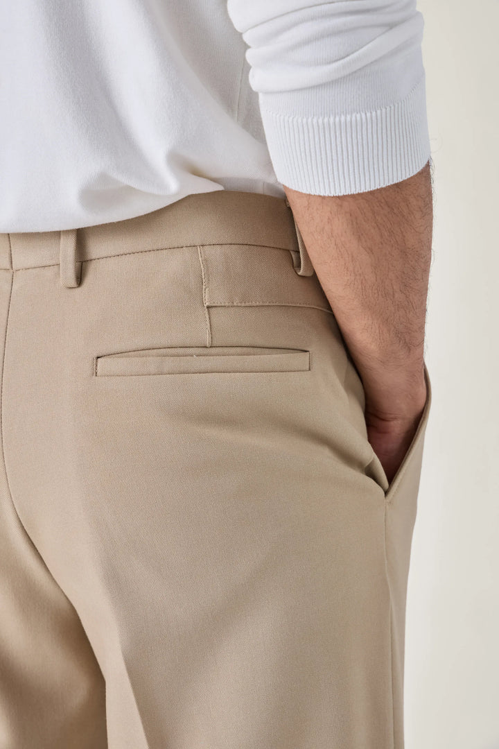 SLIM FIT TROUSERS BEIGE - CRAIG