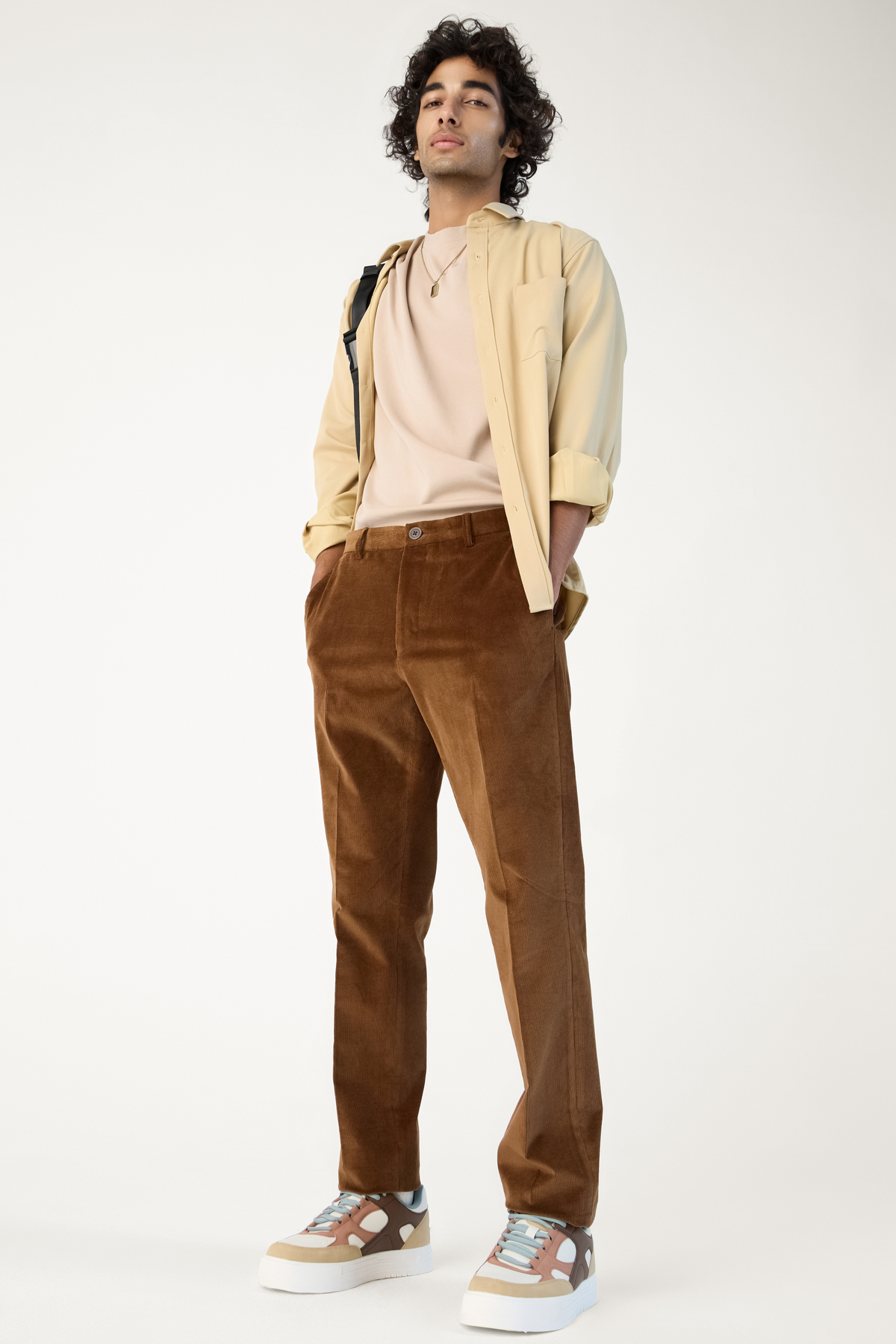 CORDUROY PANTS BROWN