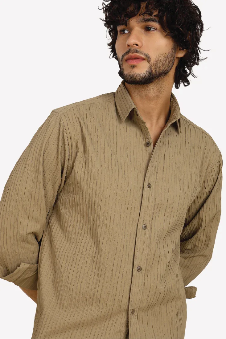 CARAMEL EVENING SHIRT - CRAIG