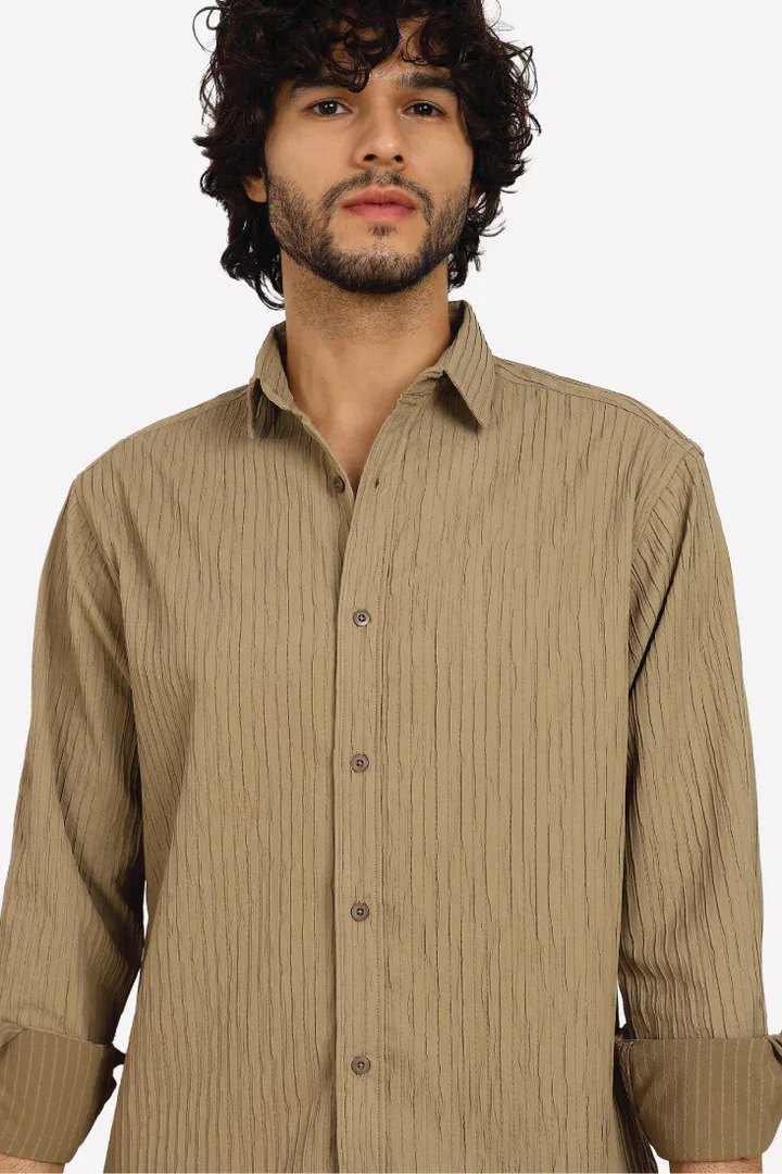 CARAMEL EVENING SHIRT - CRAIG