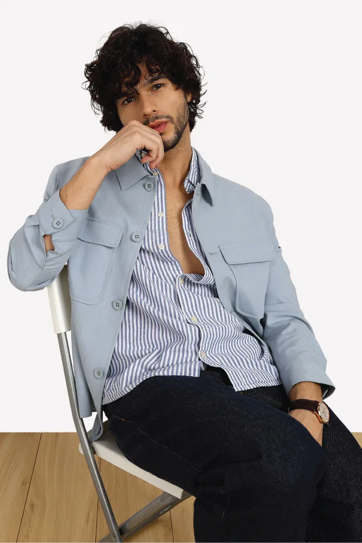 BLUE PEACHY JACKET - CRAIG