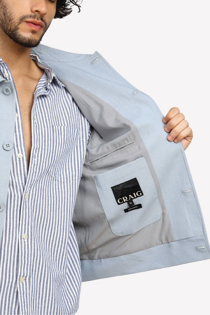 BLUE PEACHY JACKET - CRAIG