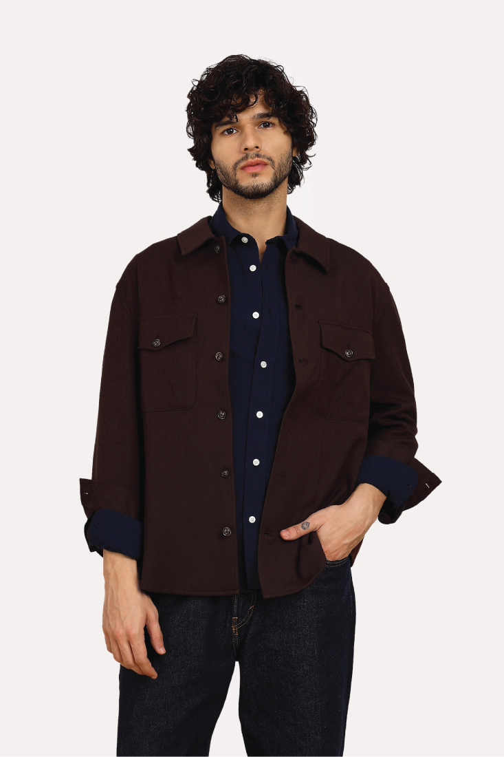 WINE COMFORT OVERSHIRT