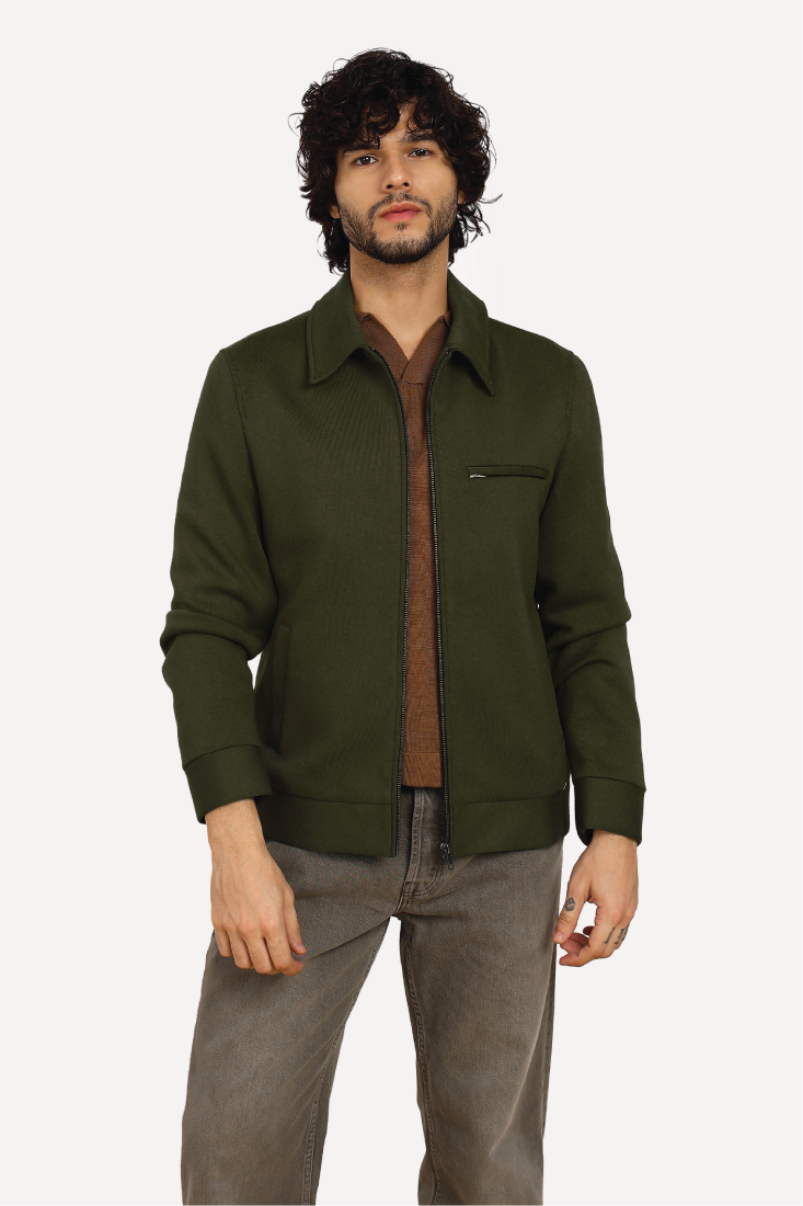 HARRINGTON OLIVE BOMBER