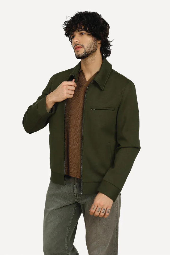 HARRINGTON OLIVE BOMBER - CRAIG