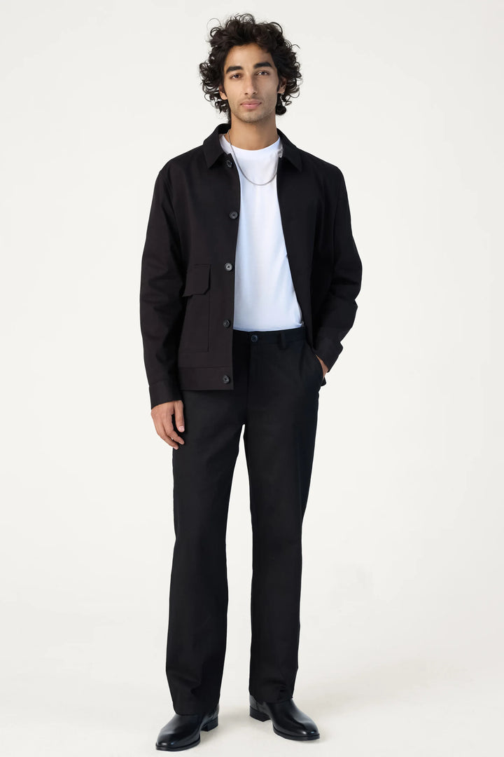 BLACK TWILL JACKET - CRAIG