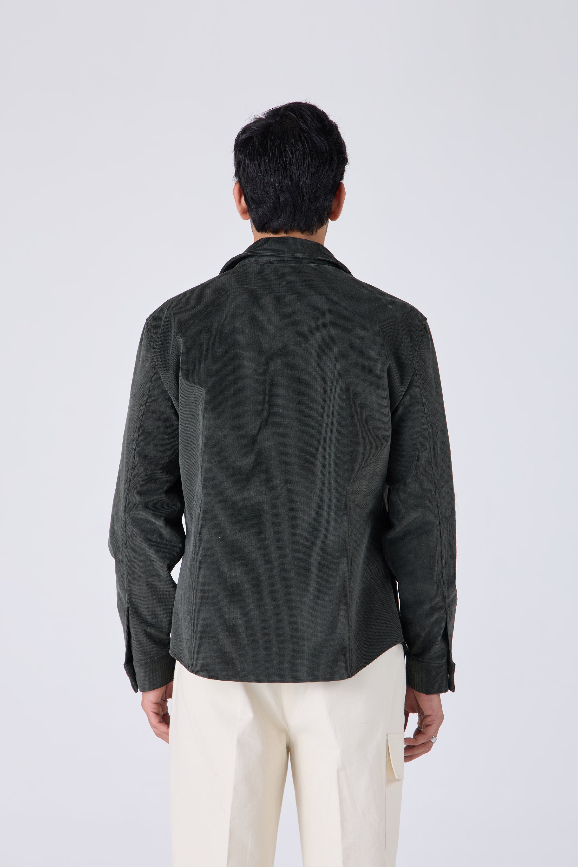 COTTON TEXTURE OVERSHIRT