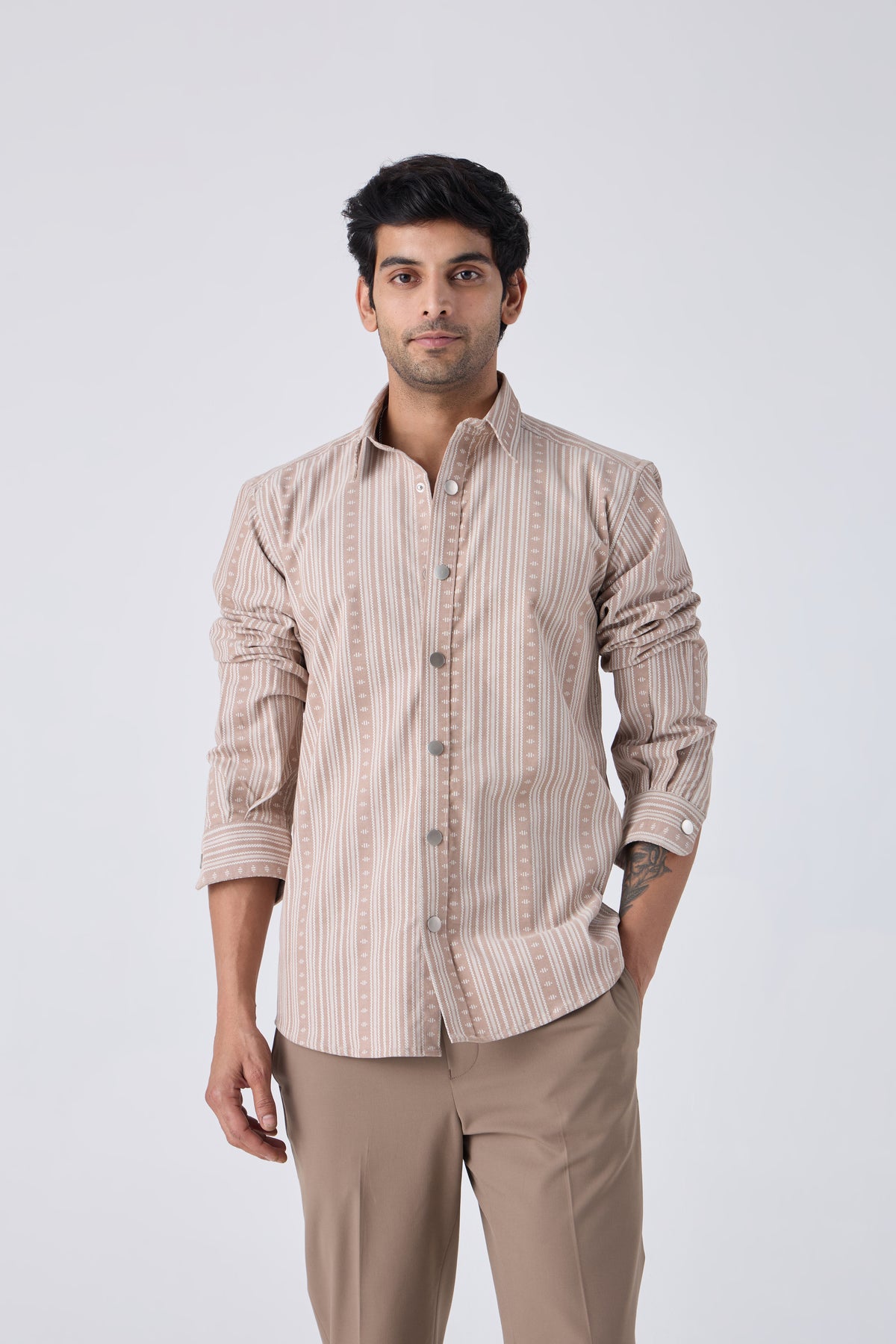 JACQUARD OVERSHIRT