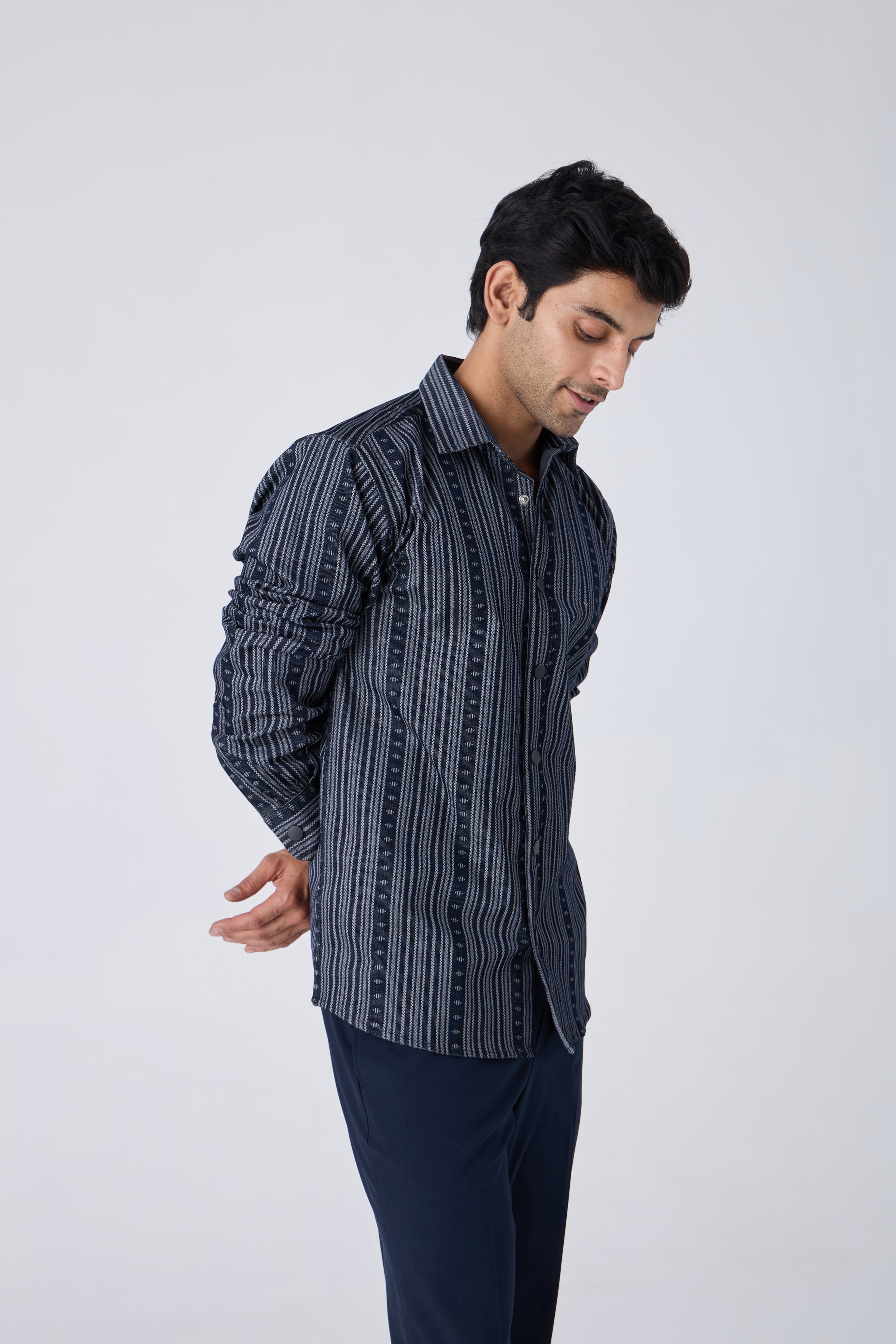 JACQUARD OVERSHIRT