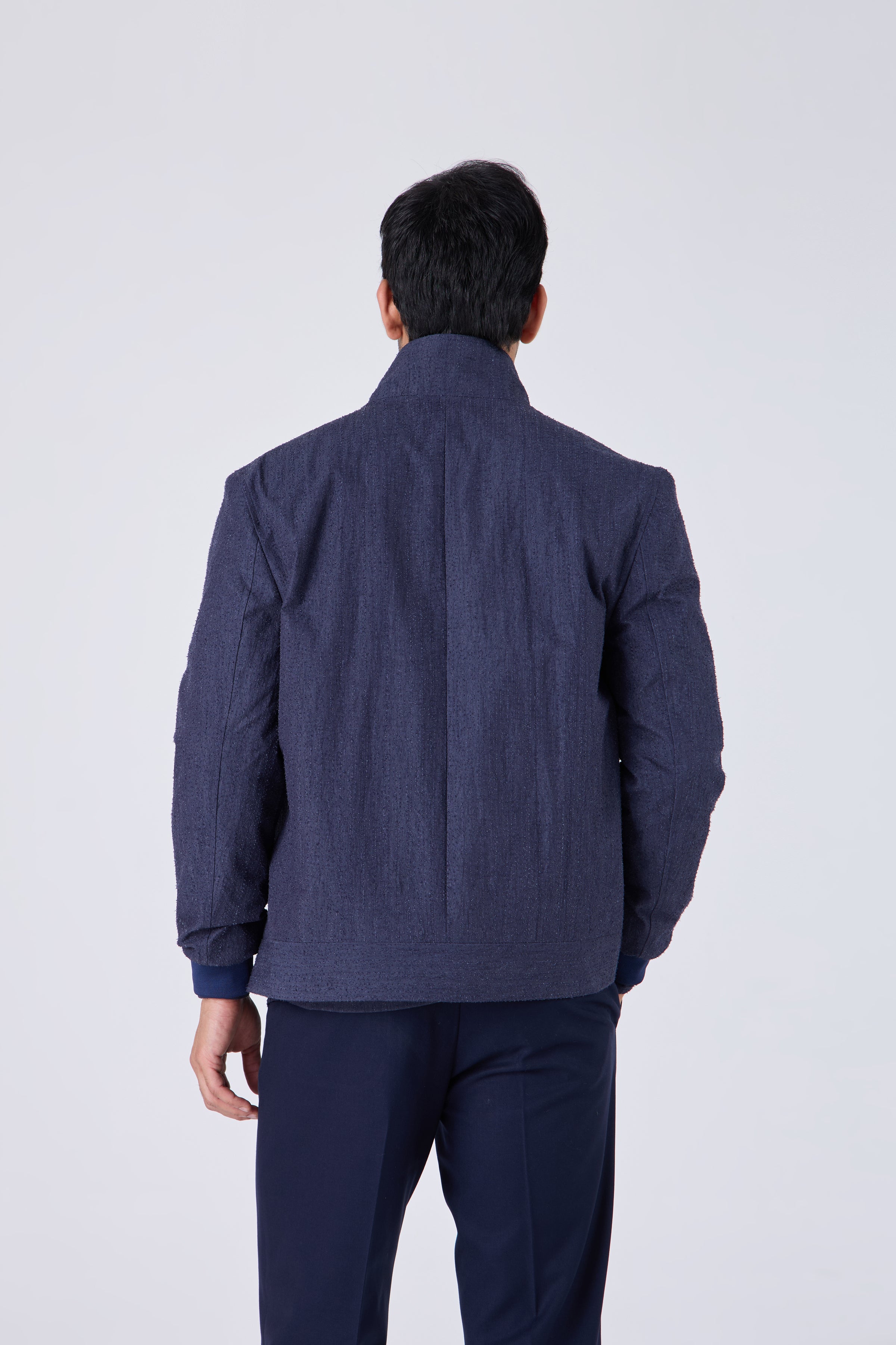 RAISED TEXTURE COTTON JACKET