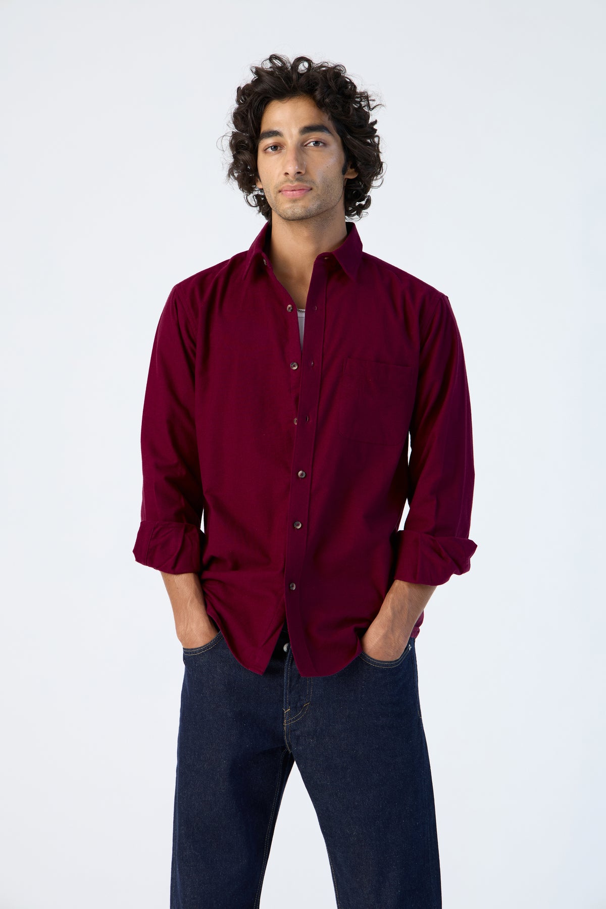 BRUSHED COTTON CLASSIC SHIRT