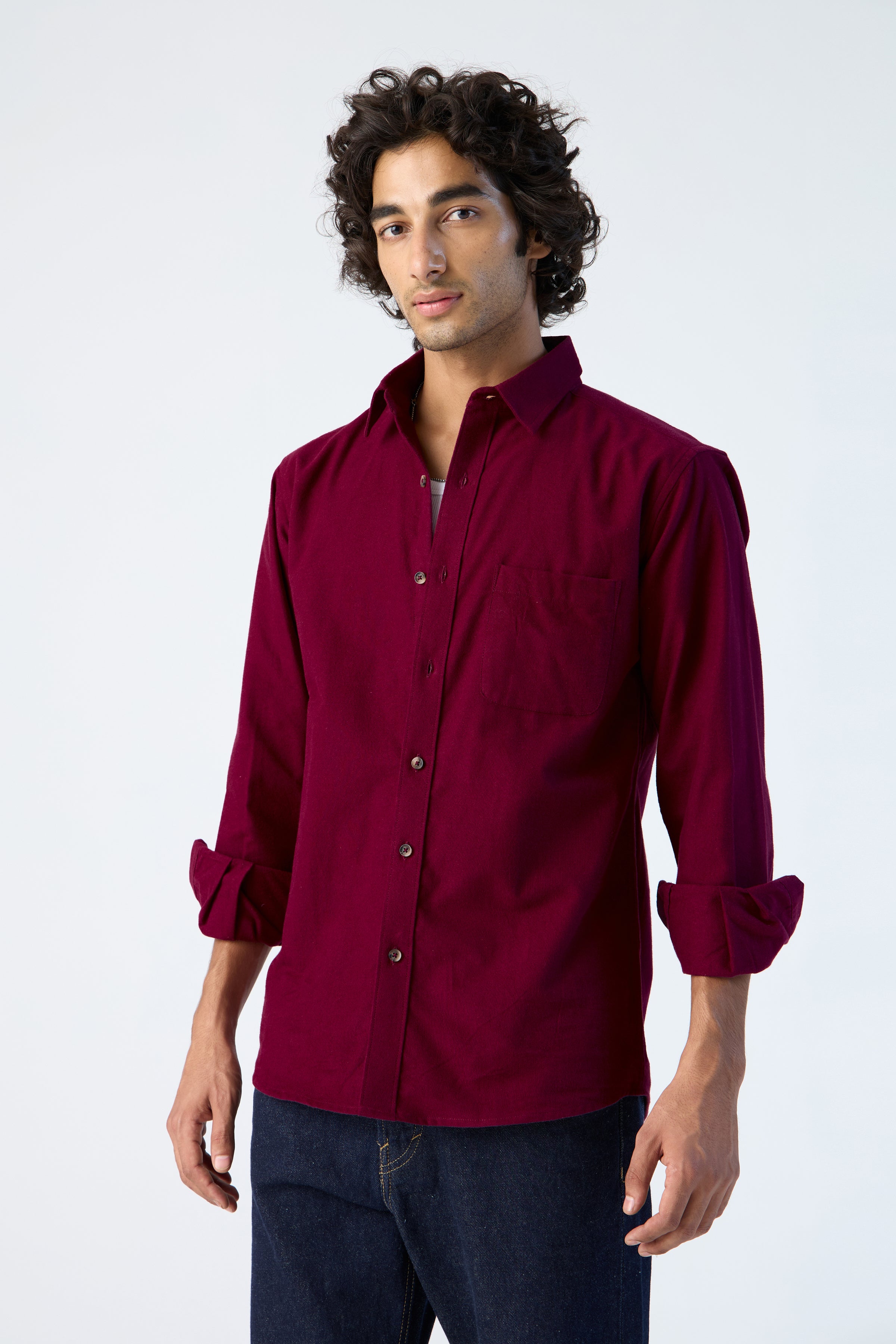 BRUSHED COTTON CLASSIC SHIRT