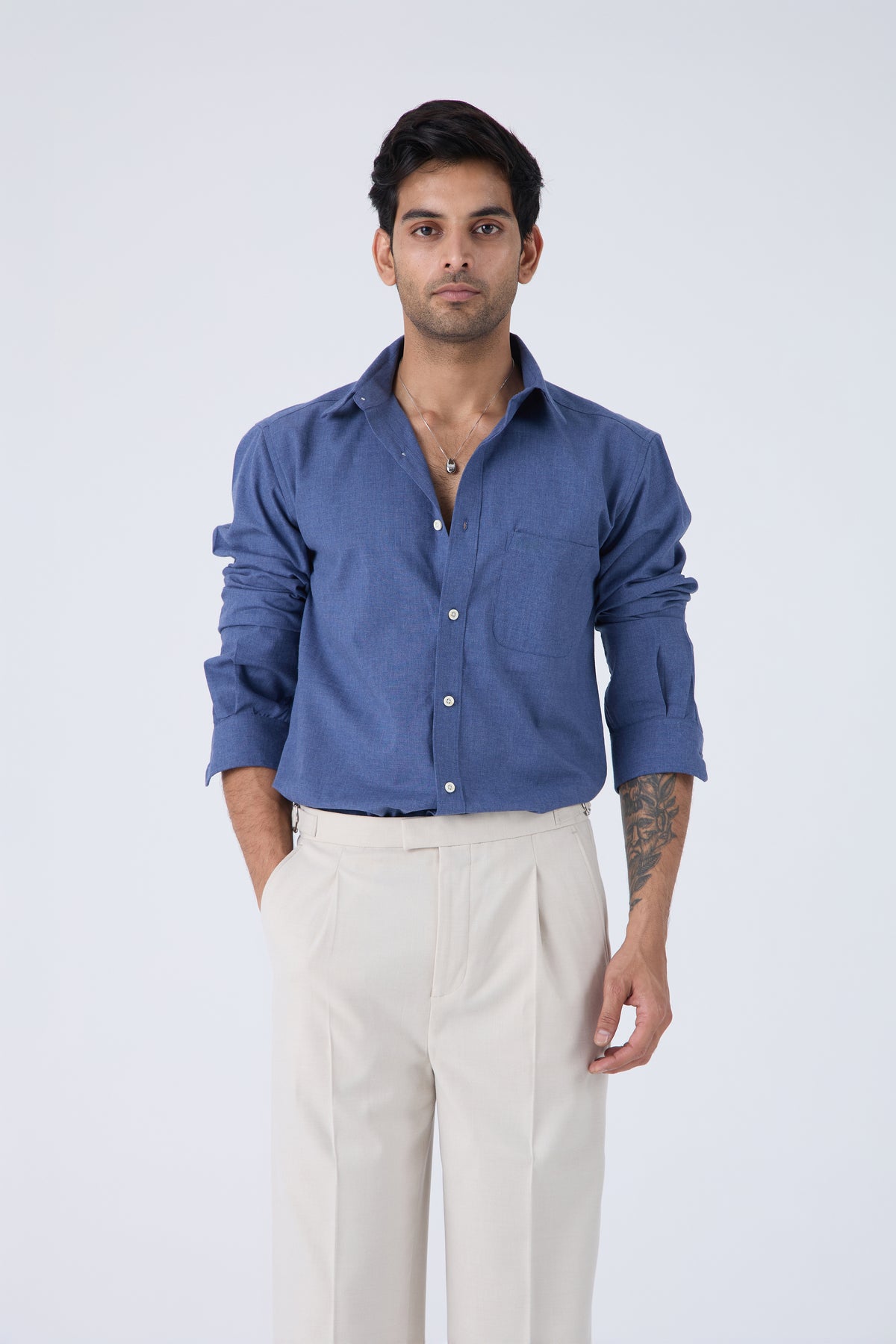 TEXTURED COTTON SHIRT