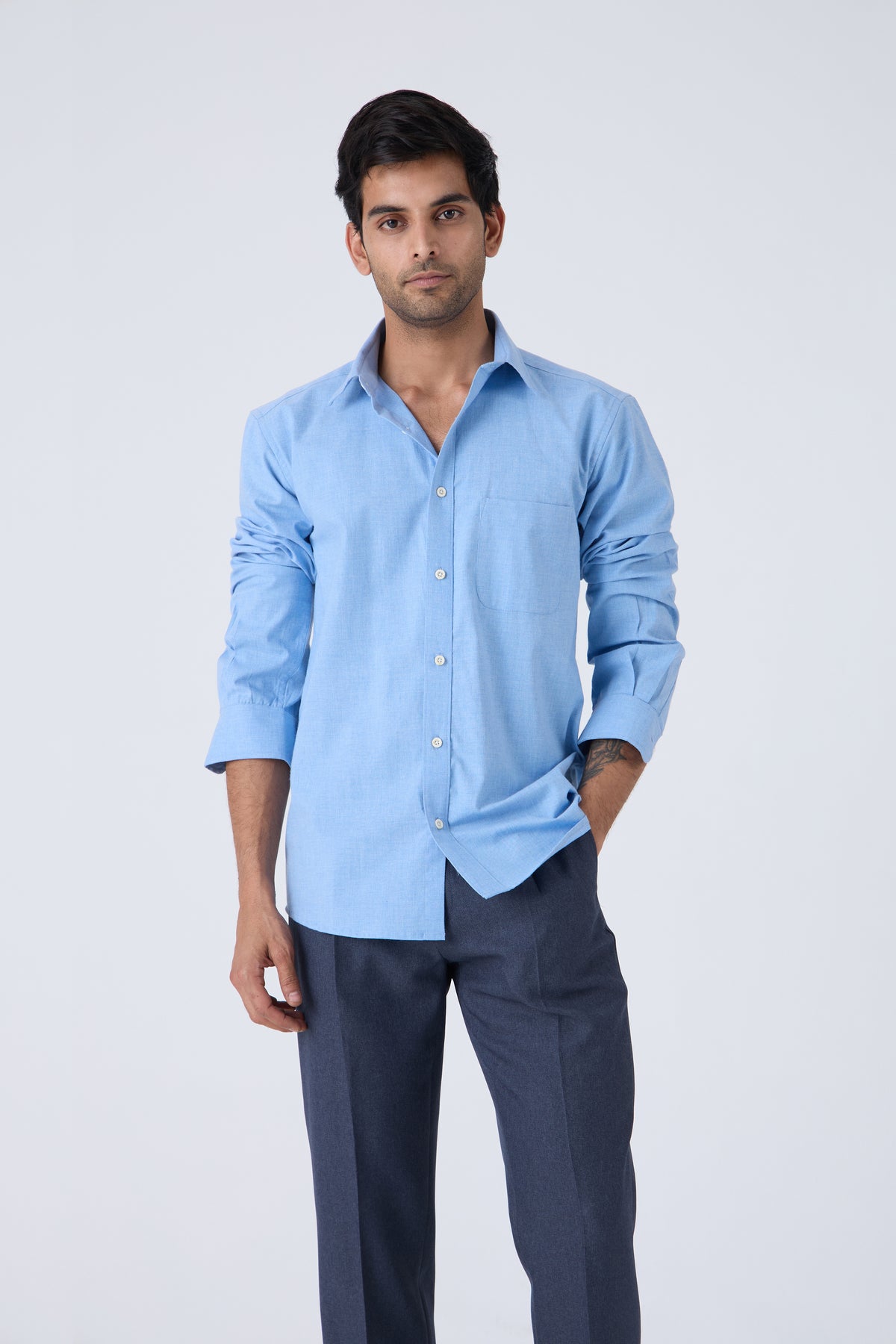 TEXTURED COTTON SHIRT