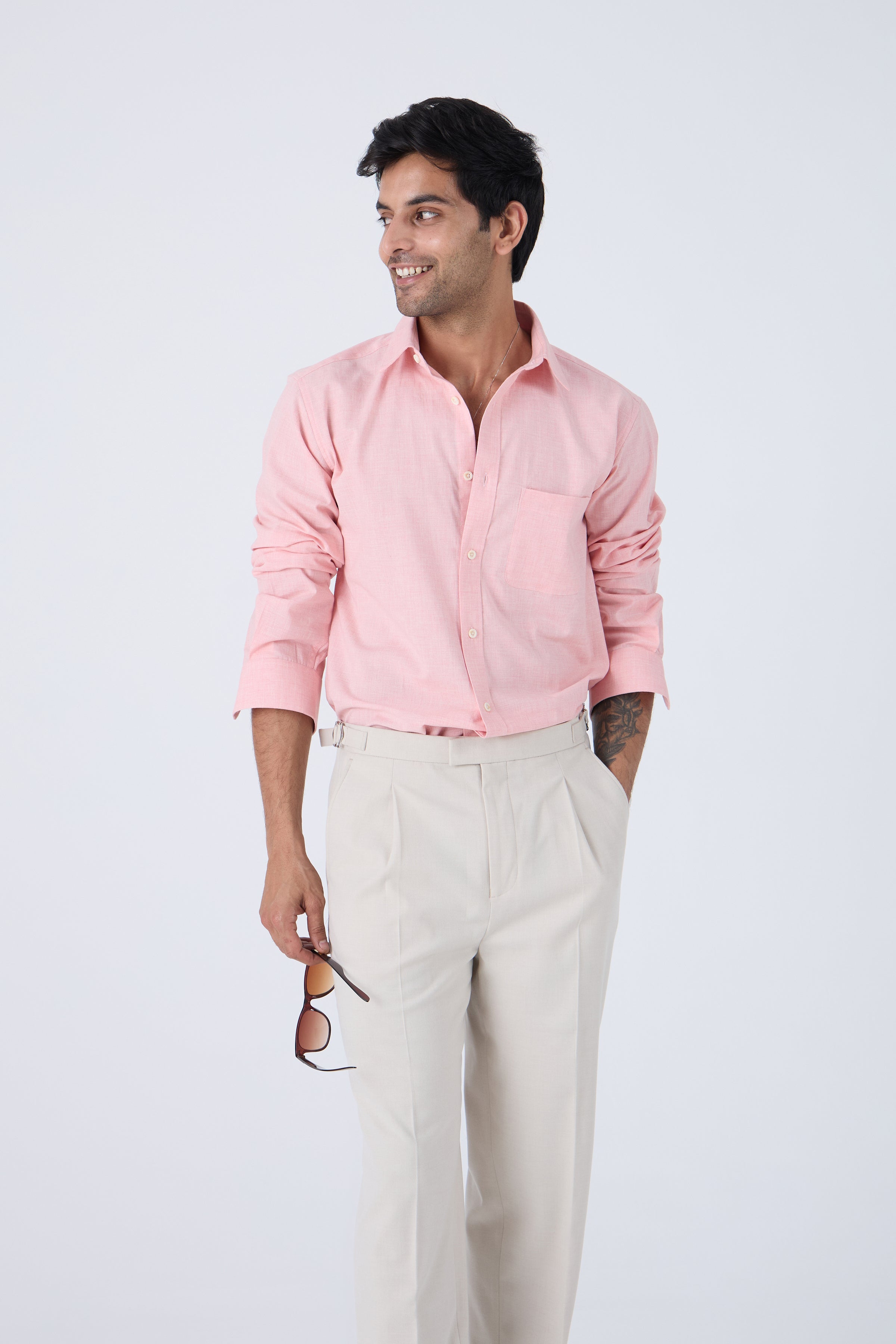 TEXTURED COTTON SHIRT