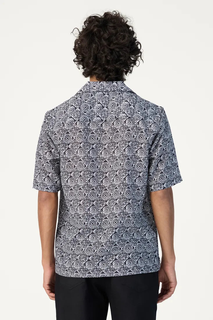 BLACK AZTEC PRINTED SHIRT