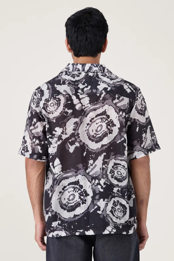 BLACK GALAXY PRINTED SHIRT