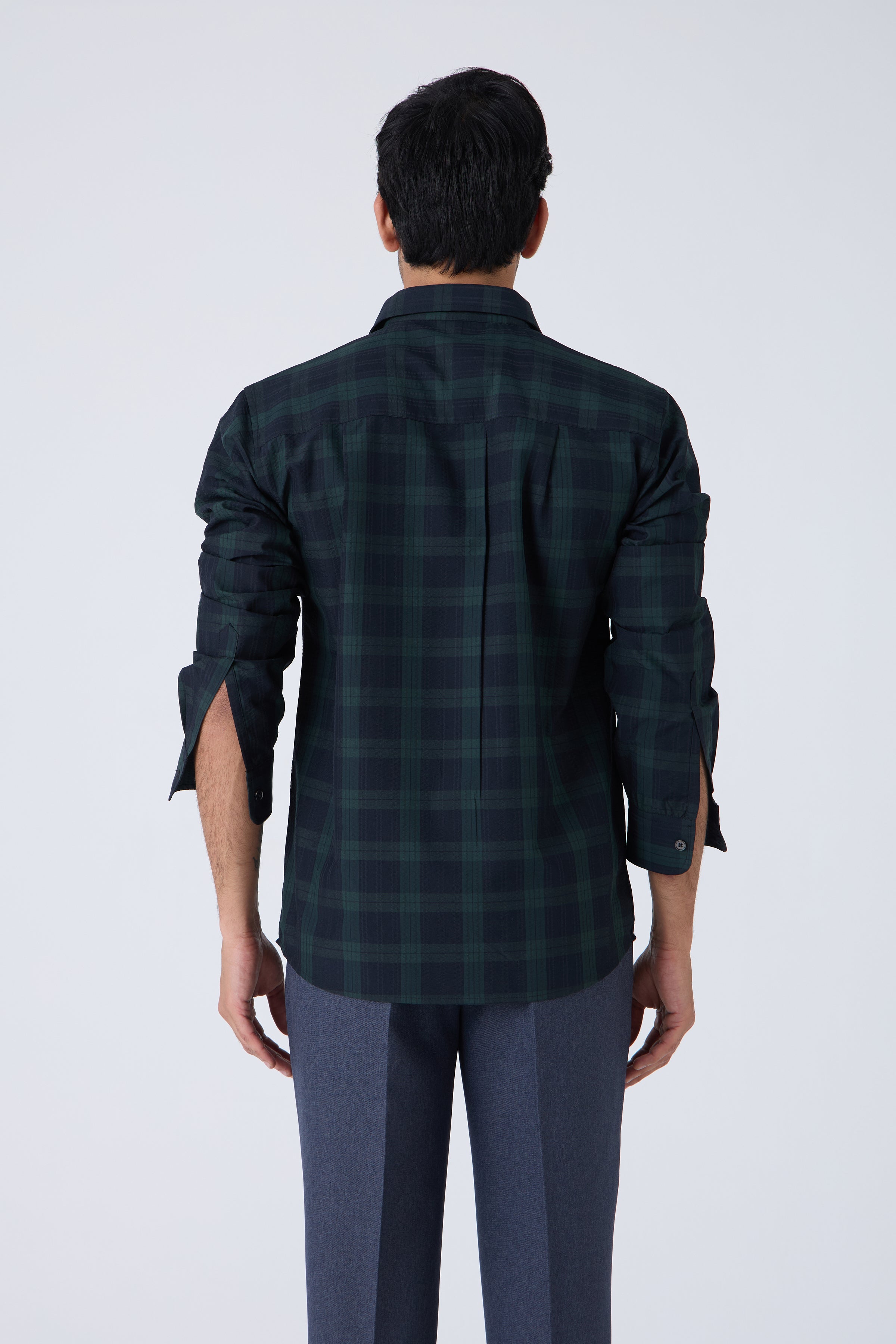 CLASSIC SEERSUCKER CHECKED SHIRT