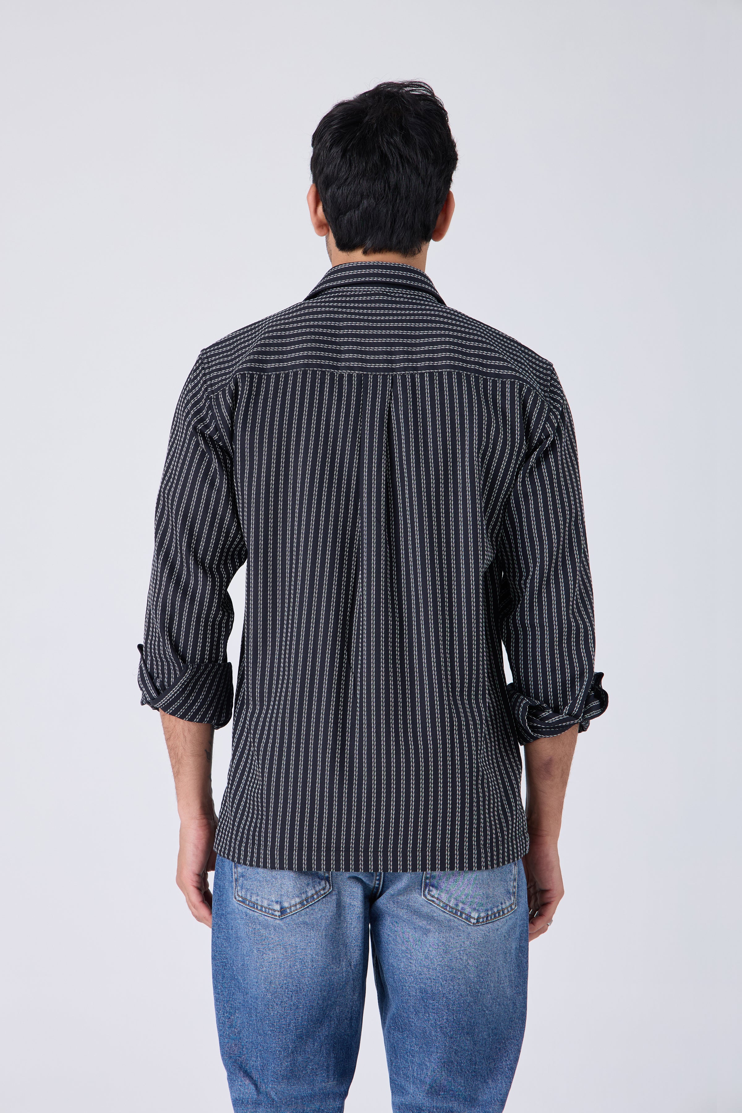 JACQUARD STRIPE SHIRT