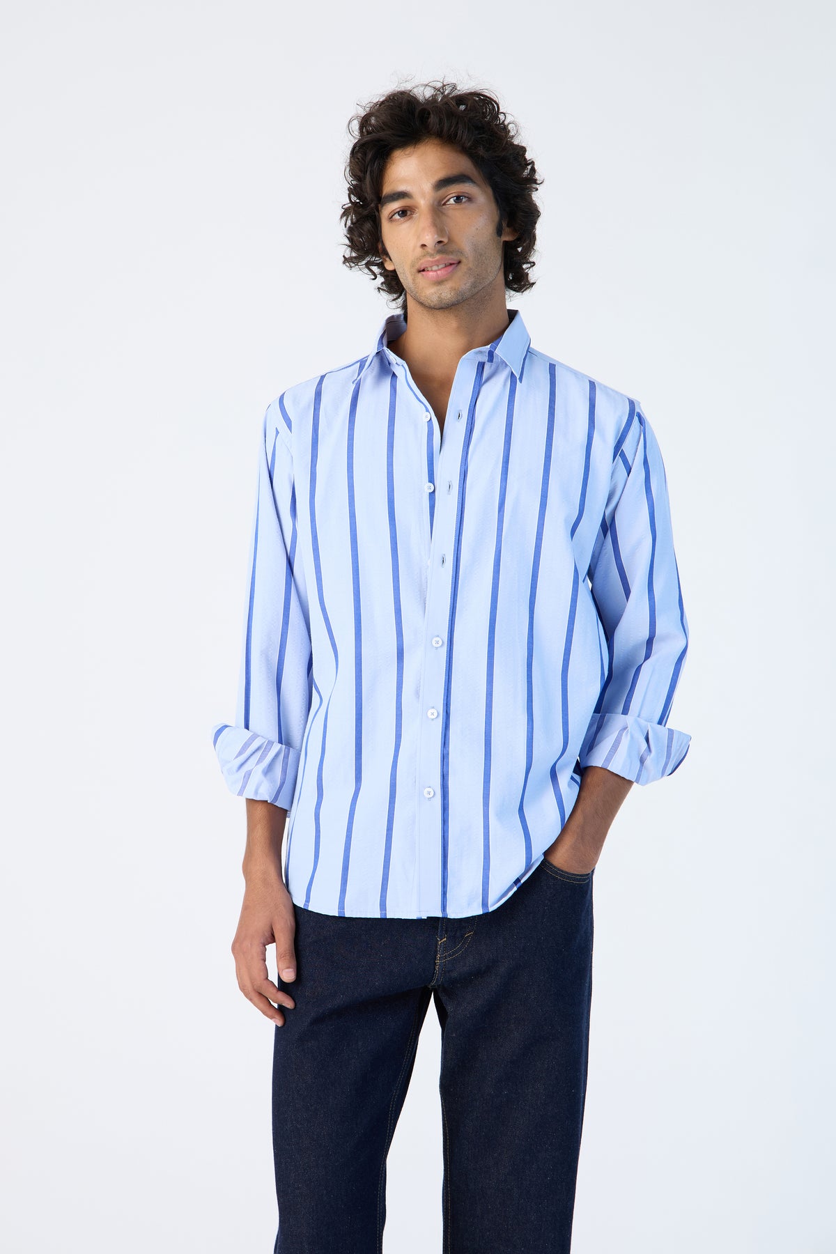 CLASSIC SEERSCUKER STRIPE SHIRT