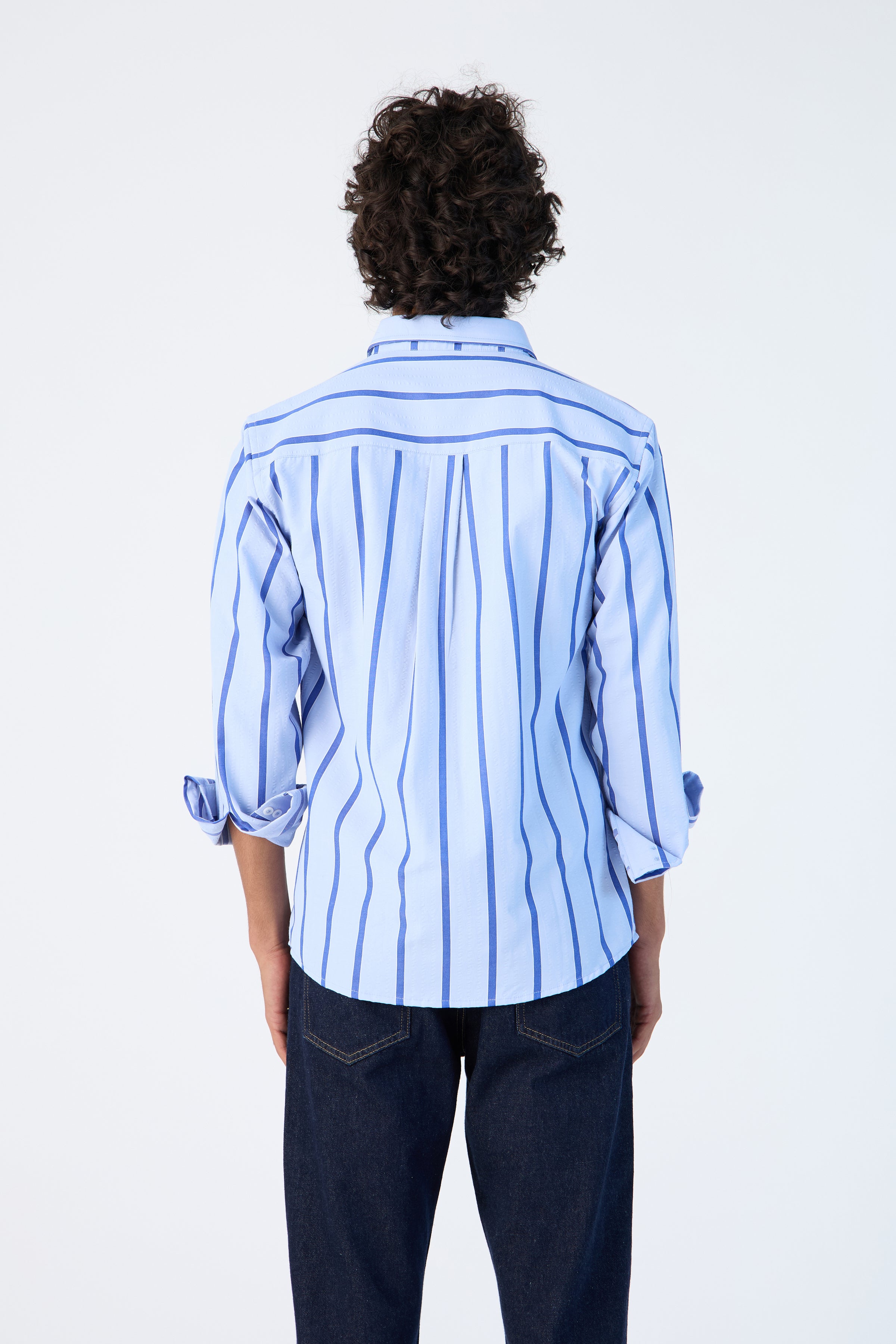 CLASSIC SEERSCUKER STRIPE SHIRT