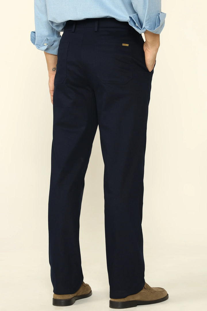 STRAIGHT FIT COMFORT CHINOS NAVY - CRAIG